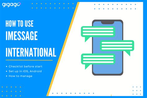 can you use imessage internationally.